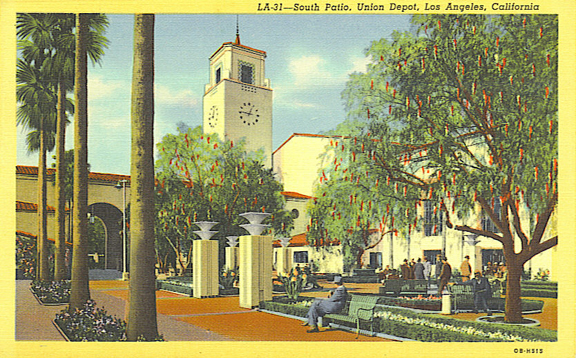 LA-31-- South Patio, Union Depot, Los Angeles, California